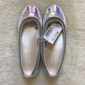 Children’s Place Holographic Flats! Size 12! NWT!